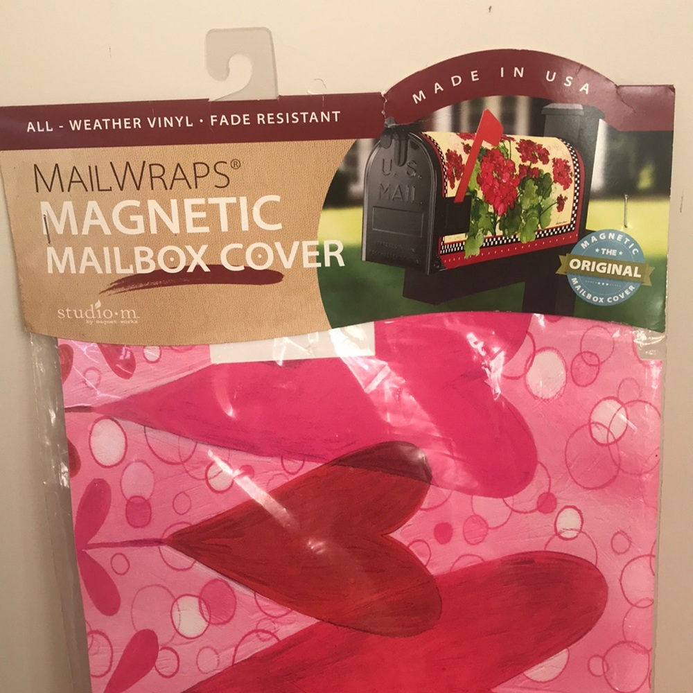 Valentines Hearts Vinyl magnetic mailbox cover